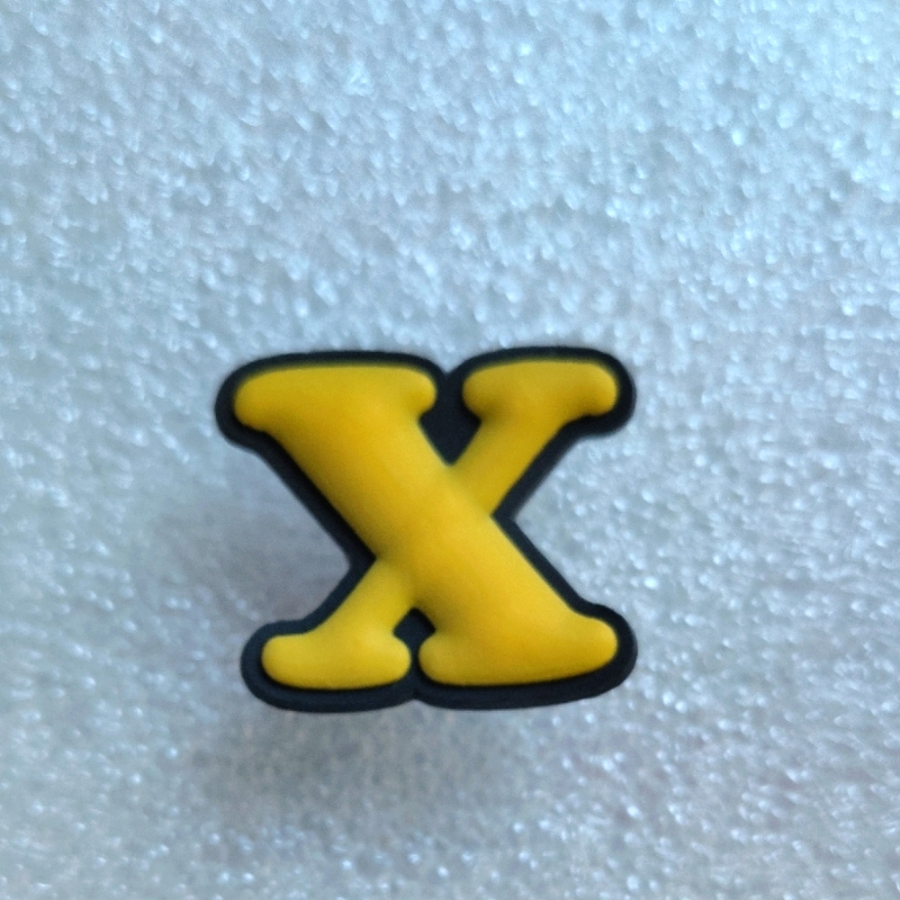 💥$5ea🆕Jibbit Letter 'X' Bag Croc Shoe Charm NWT